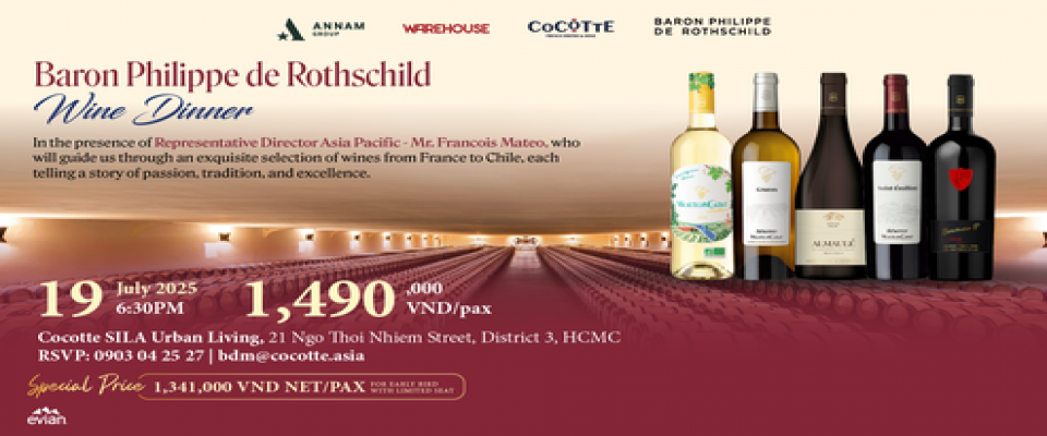 District 3 Ho Chi Minh | Baron Philippe de Rothschilld Wine Dinner